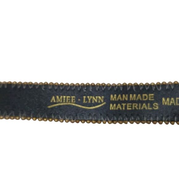 Vintage Aimee Lynn Belt Golden Tapestry Woven Sz Large Artsy Mid Century Modern - Picture 9 of 16